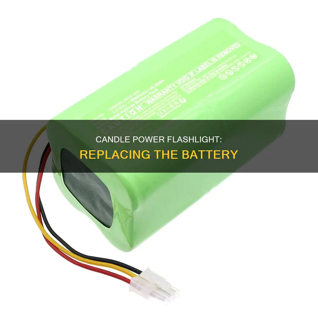 how to replace battery in candle power flaslight