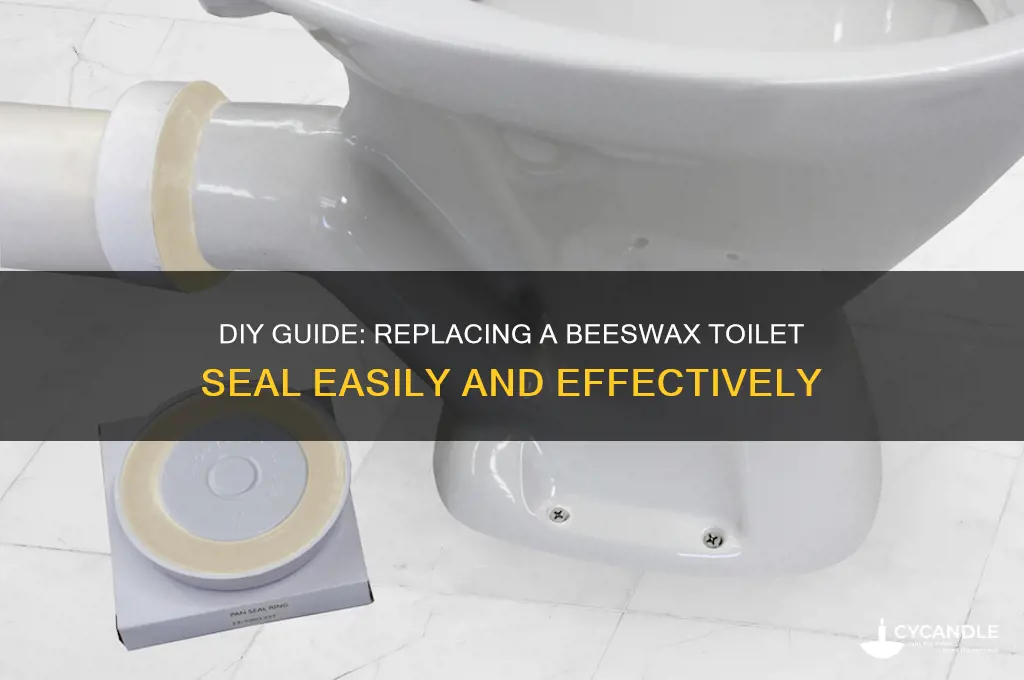 how to replace beeswax seal on toilet