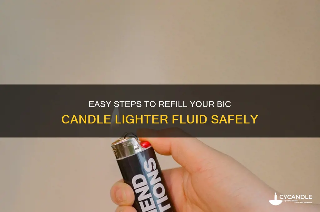 how to replace bic candle lighter fluid