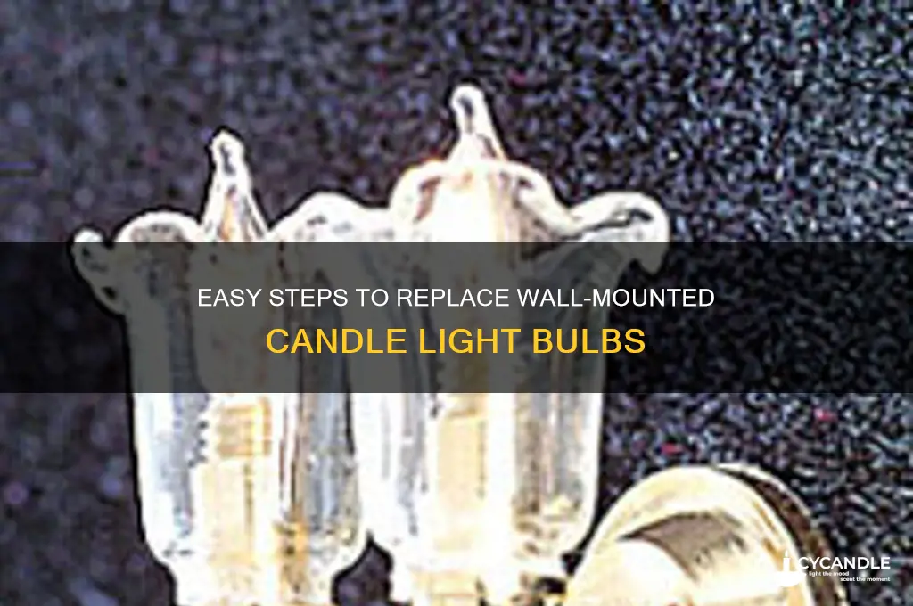 how to replace bulb for candle light on wall
