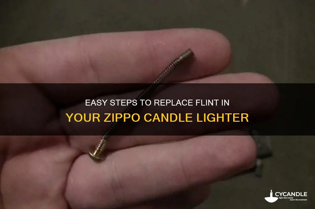 how to replace flint in zippo candle lighter