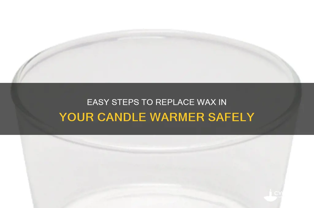how to replace wax in a candle warmer