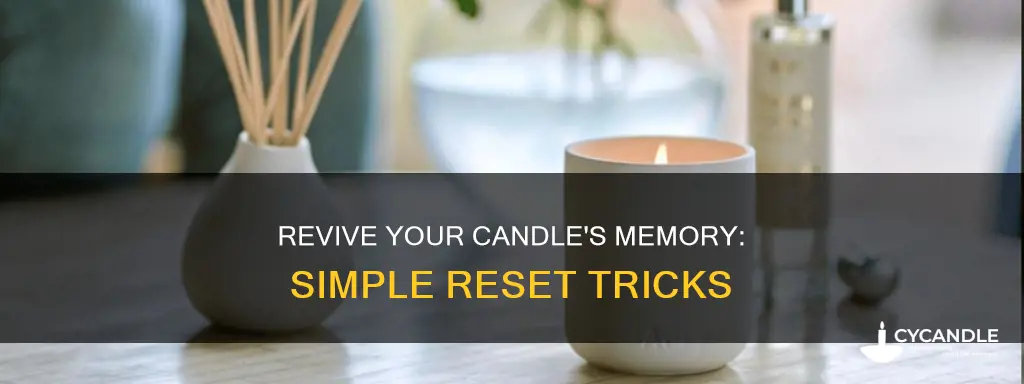 how to reset a candle memory