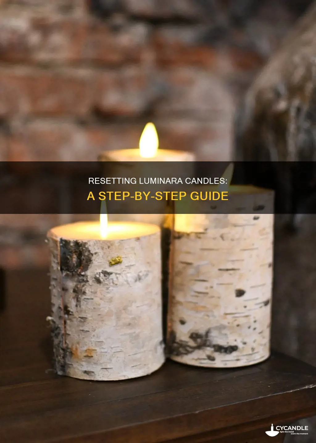 how to reset luminara candles