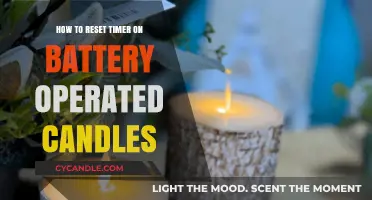 Resetting Timer on Battery Candles: A Quick Guide