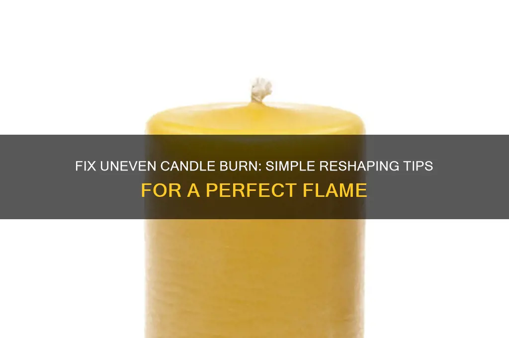 how to reshape a candle that