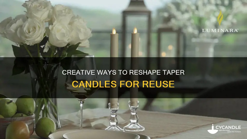 how to reshape taper candles