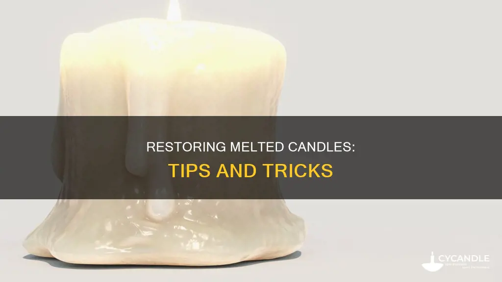 how to restore candle after melting