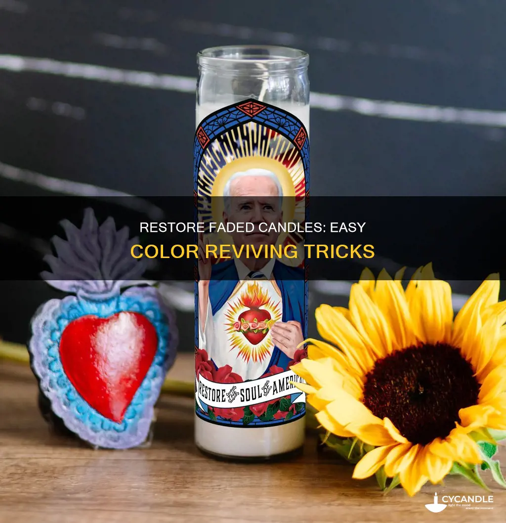 how to restore color in faded candle