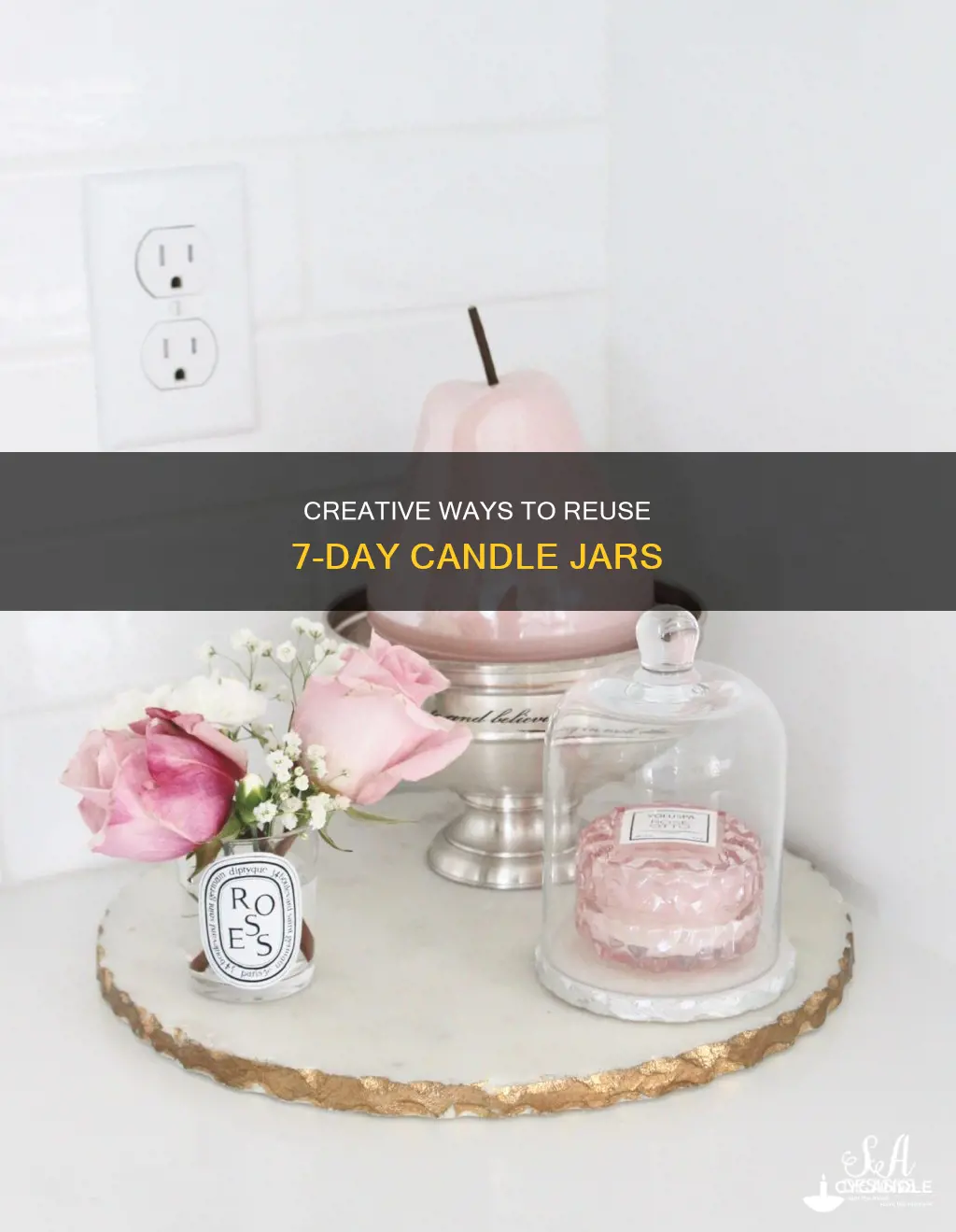 how to reuse 7 day candle jars