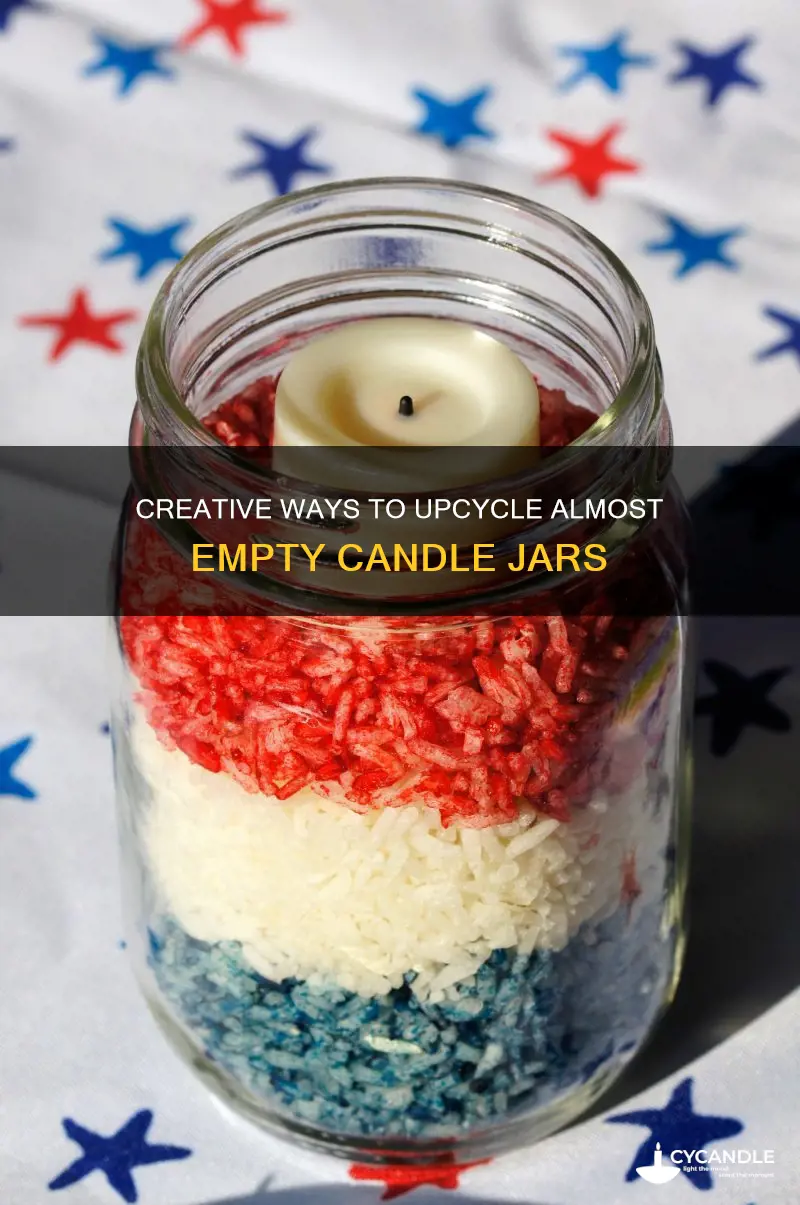 how to reuse almost empty candle jars