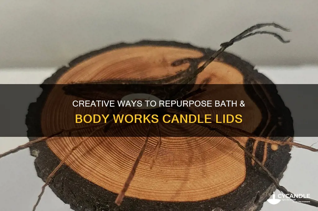 how to reuse bath and body works candle lids