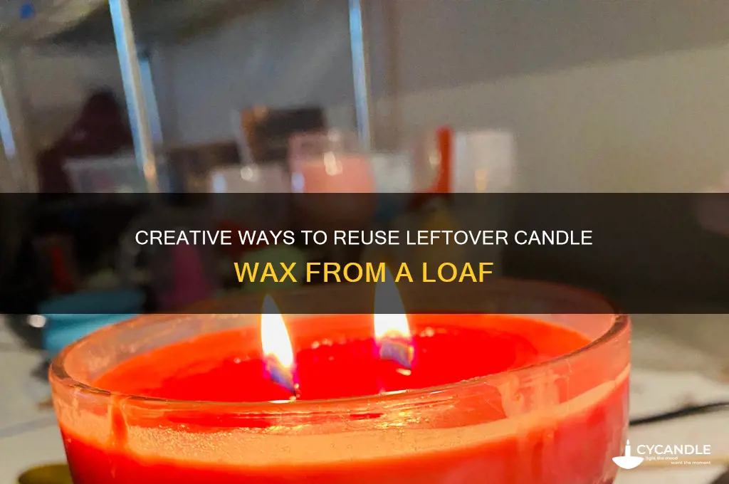 how to reuse candle wax from a loaf