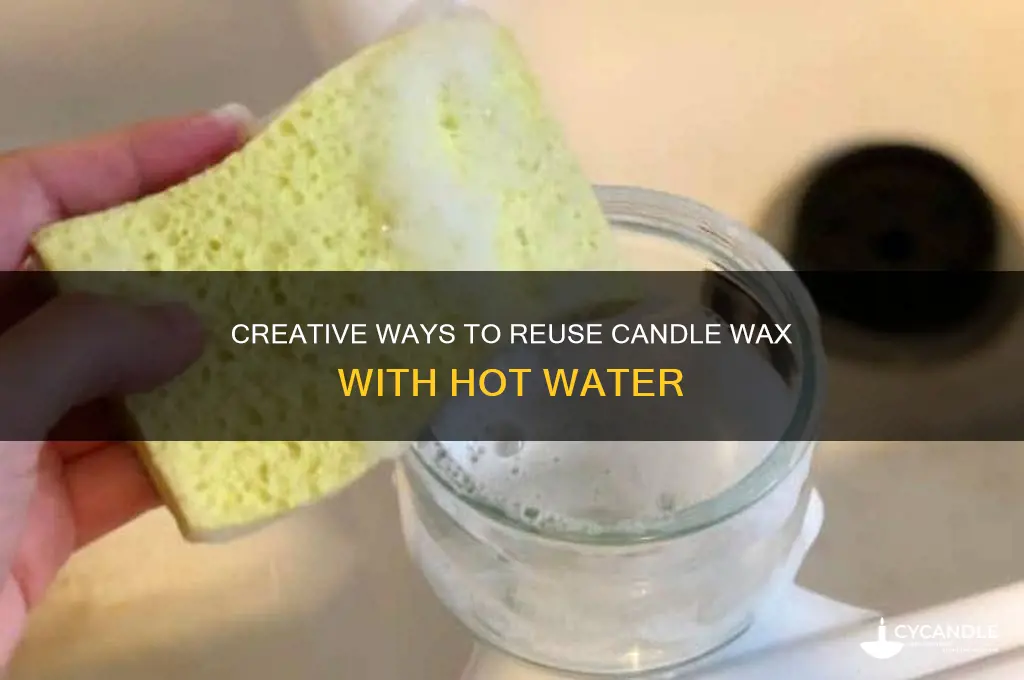 how to reuse candle wax with hot water