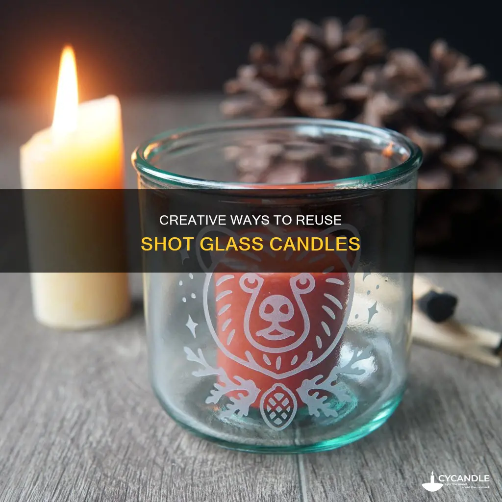 how to reuse chot glass candle