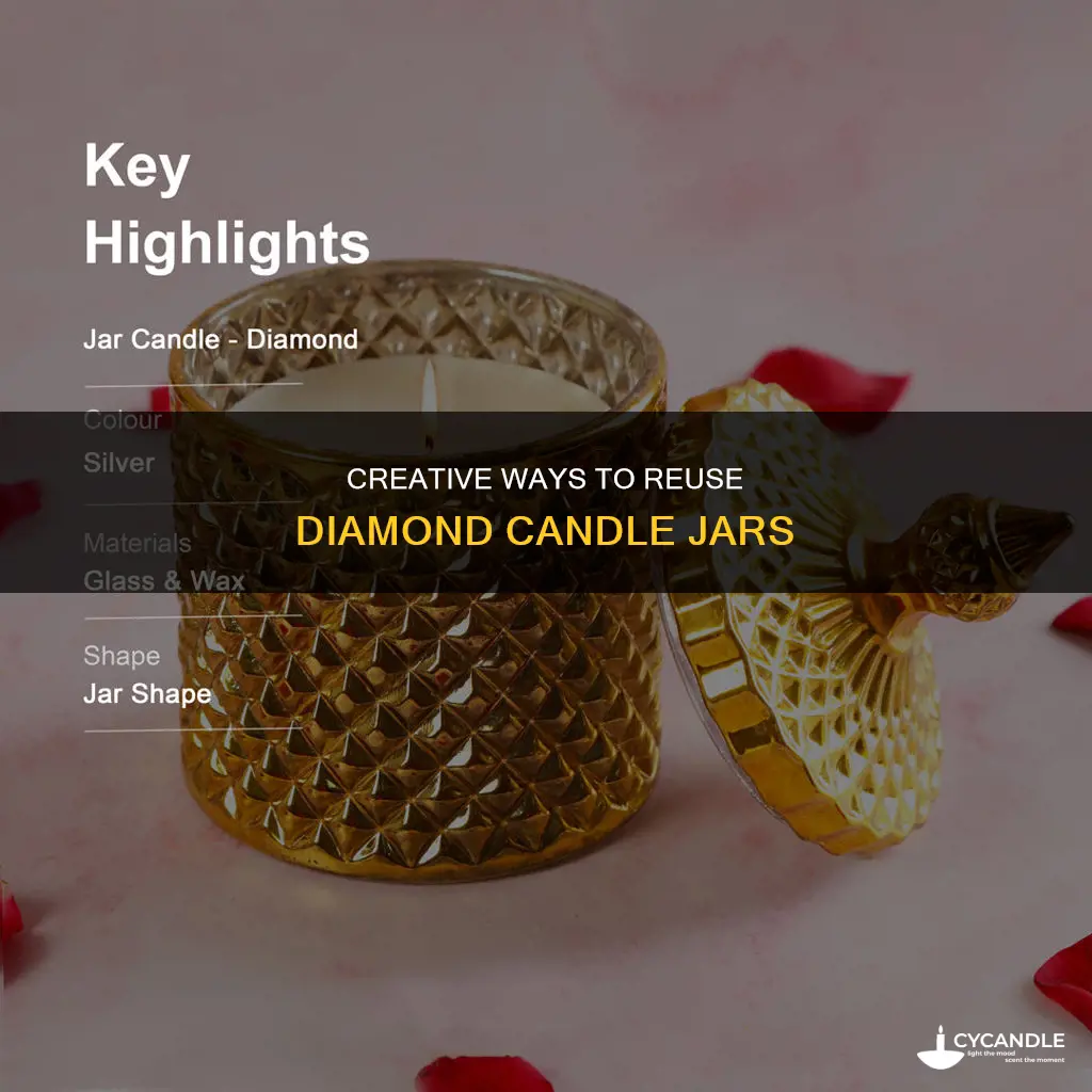 how to reuse diamond candle jars