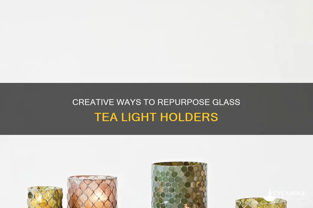 how to reuse glass tea light candle holders