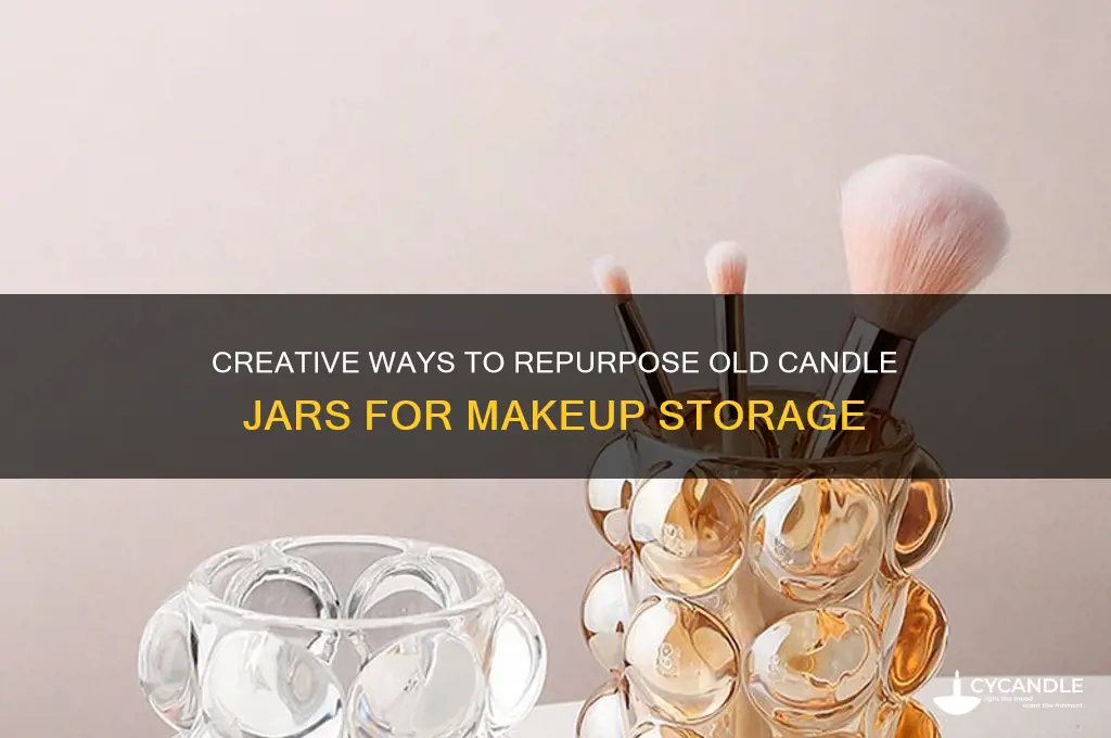 how to reuse old candle jars make up