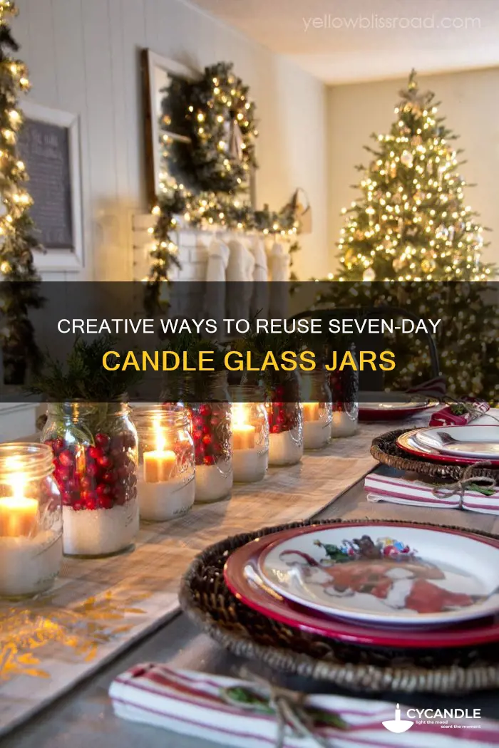 how to reuse seven day candle glass