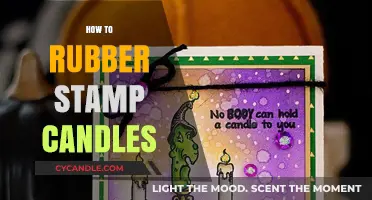Customizing Candles: Rubber Stamping Techniques