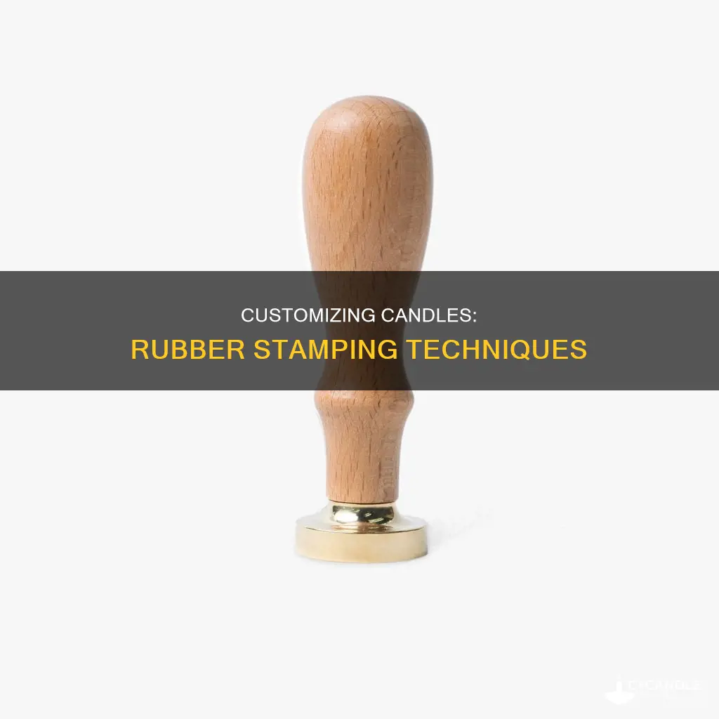 how to rubber stamp candles