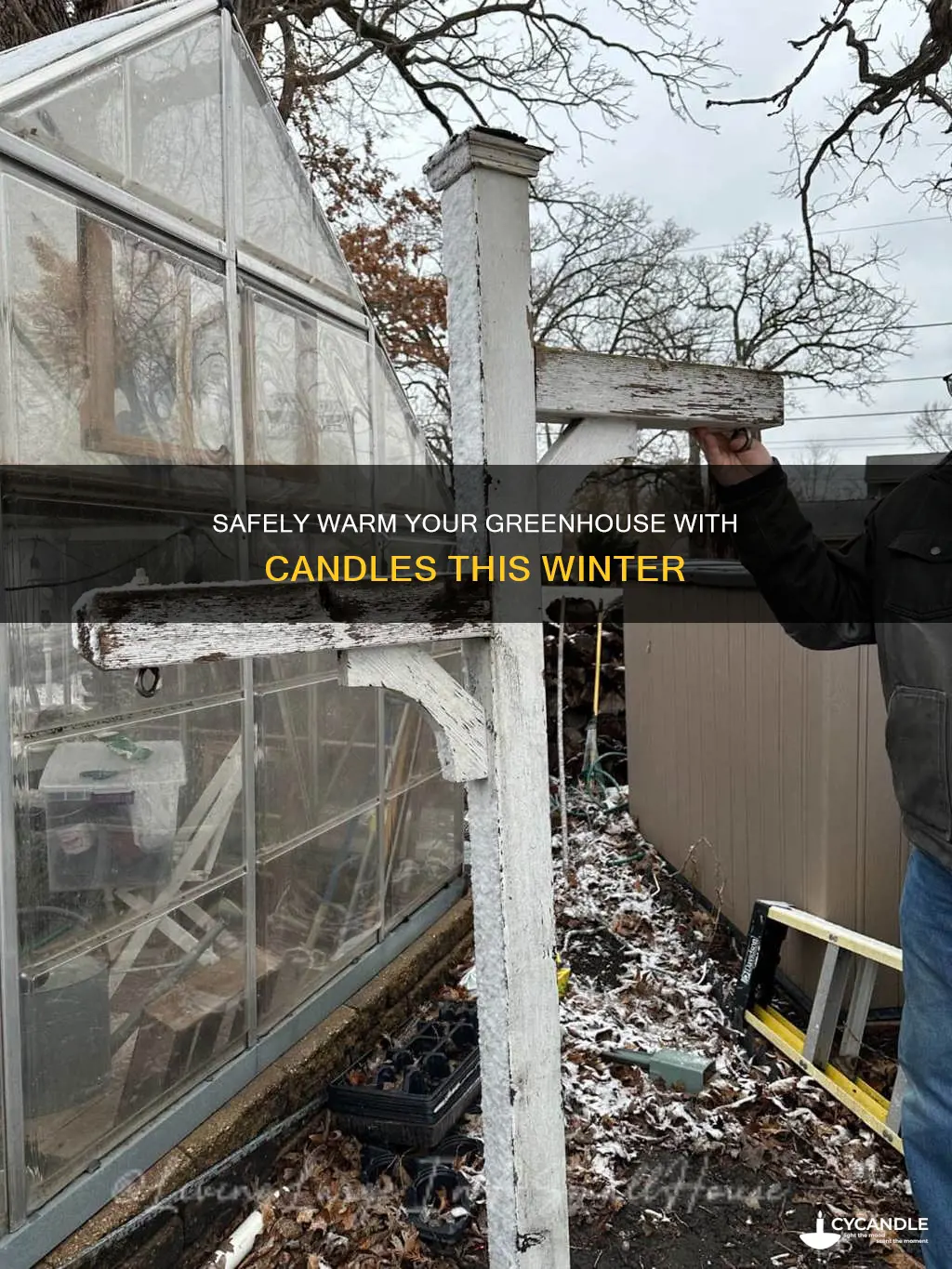 how to safelt warm a greenhouse with candles