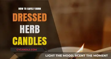 Safely Burning Dressed Herb Candles: A Step-by-Step Guide for Beginners