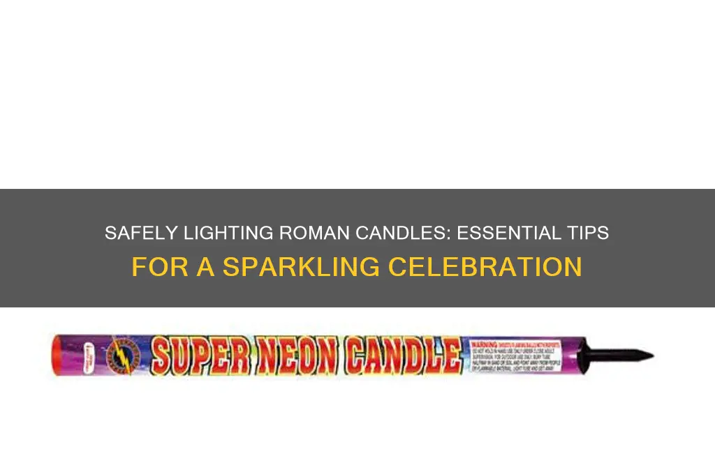 how to safely light a roman candle