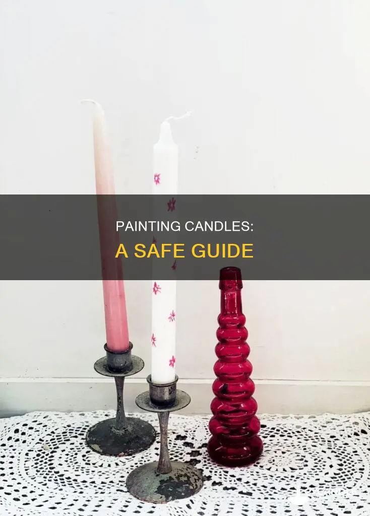 how to safely paint candles