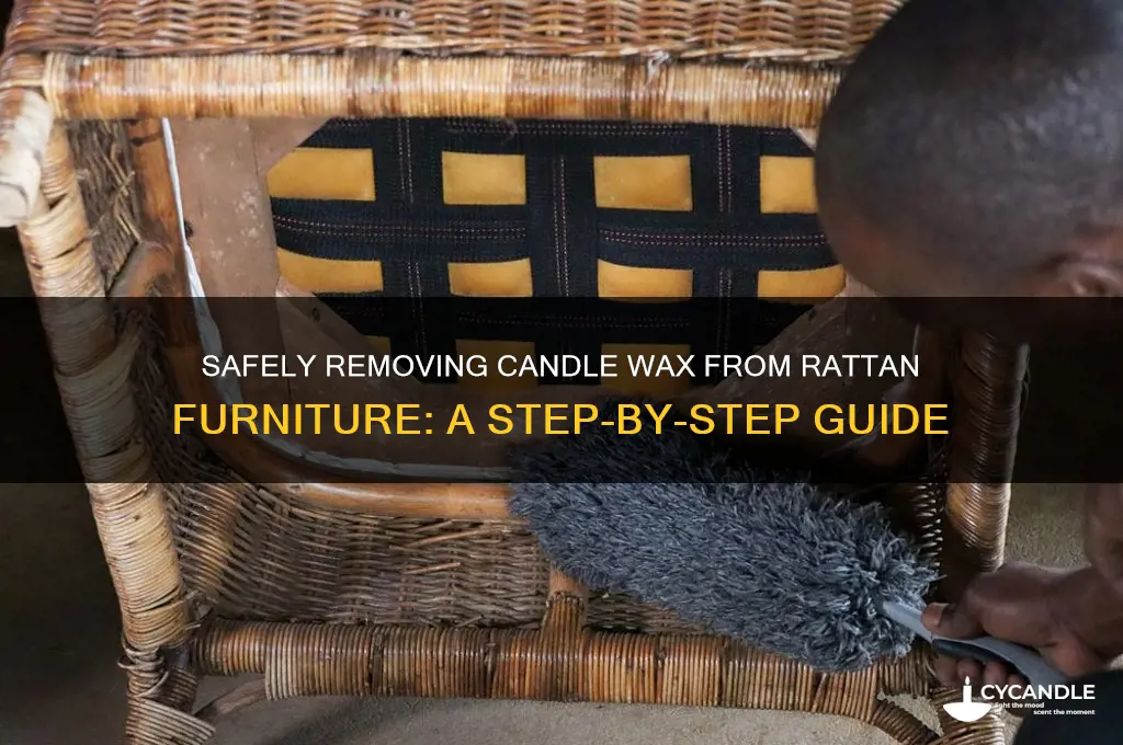 how to safely remove candle wax from rattan furniture