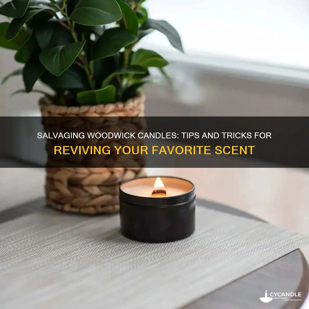 how to salvage a woodwick candle