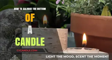 Salvaging Candles: Melt and Reuse the Bottom Bits