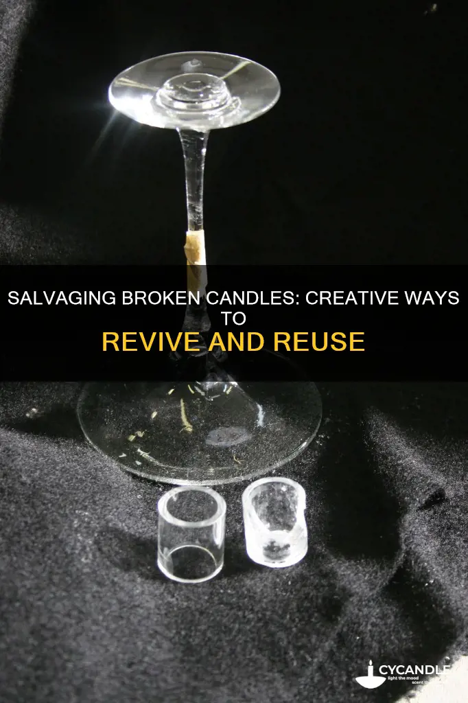 how to save a broken candle