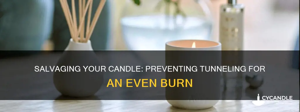 how to save a candle from tunneling