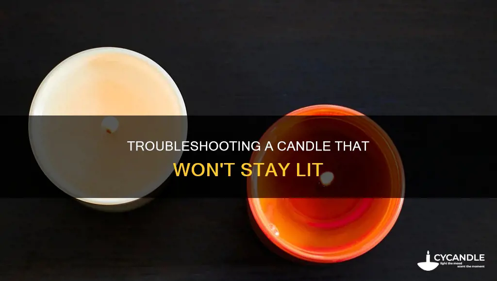 how to save a candle that won