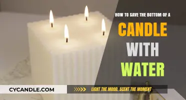 Salvaging Candle Bottoms: A Quick Water Fix