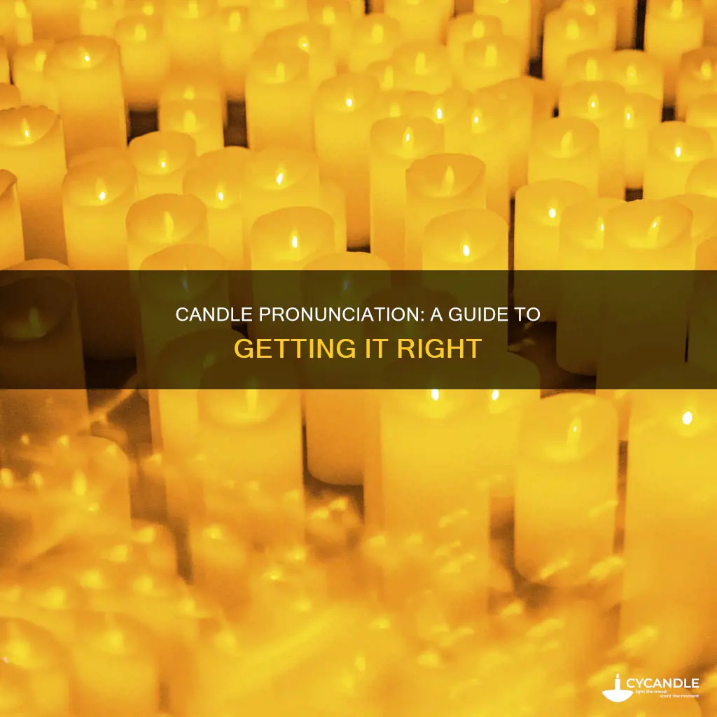 how to say candle