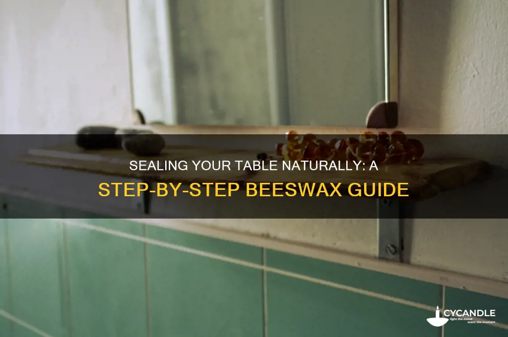 how to seal a table with beeswax