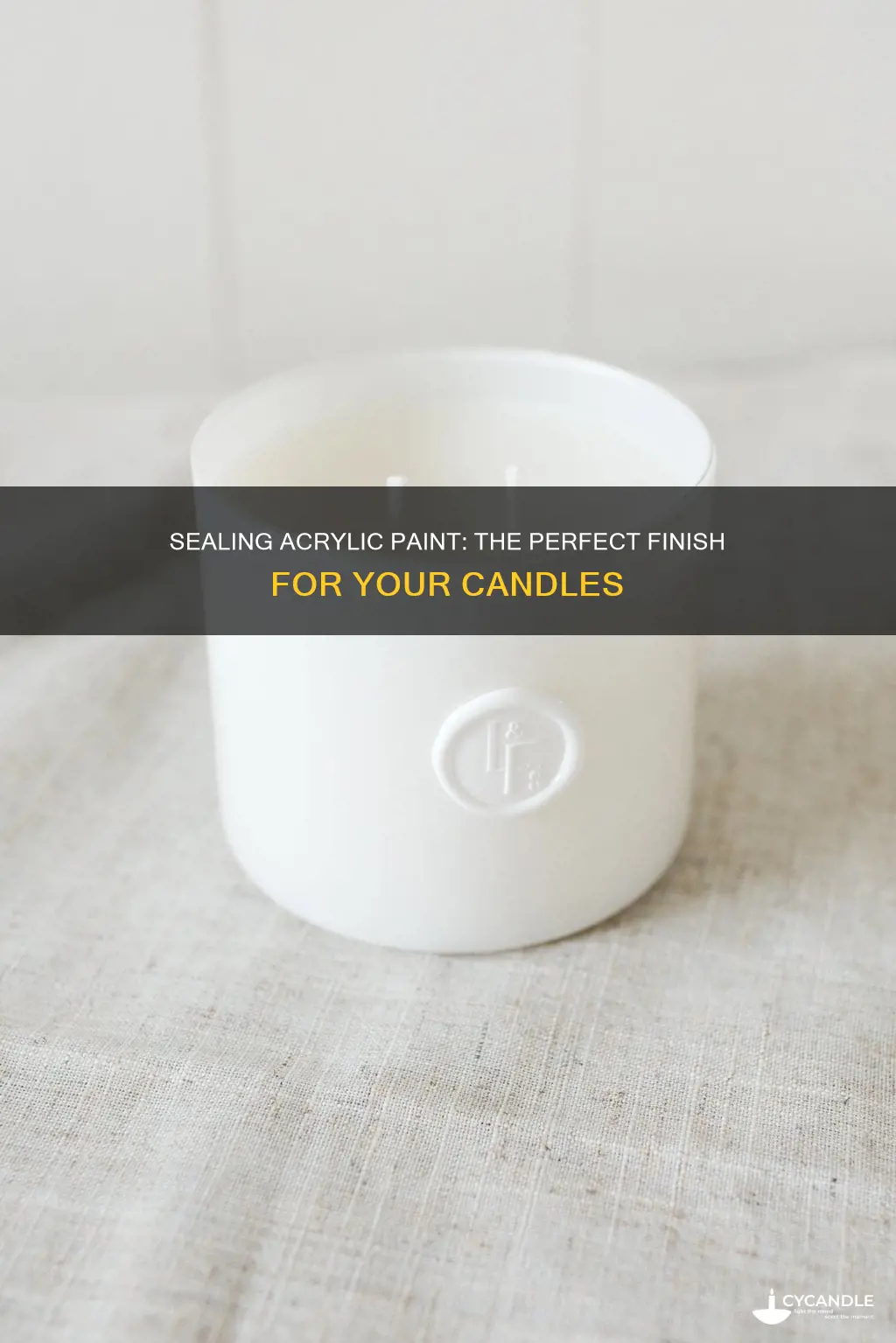 how to seal acrylic paint on candles