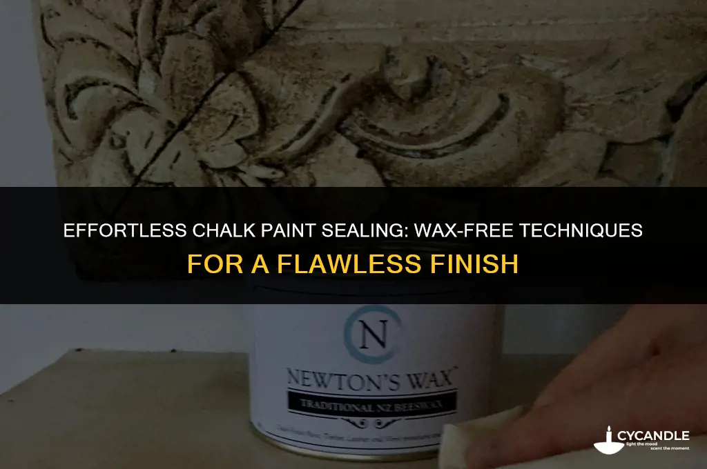 how to seal chalk paint without using wax