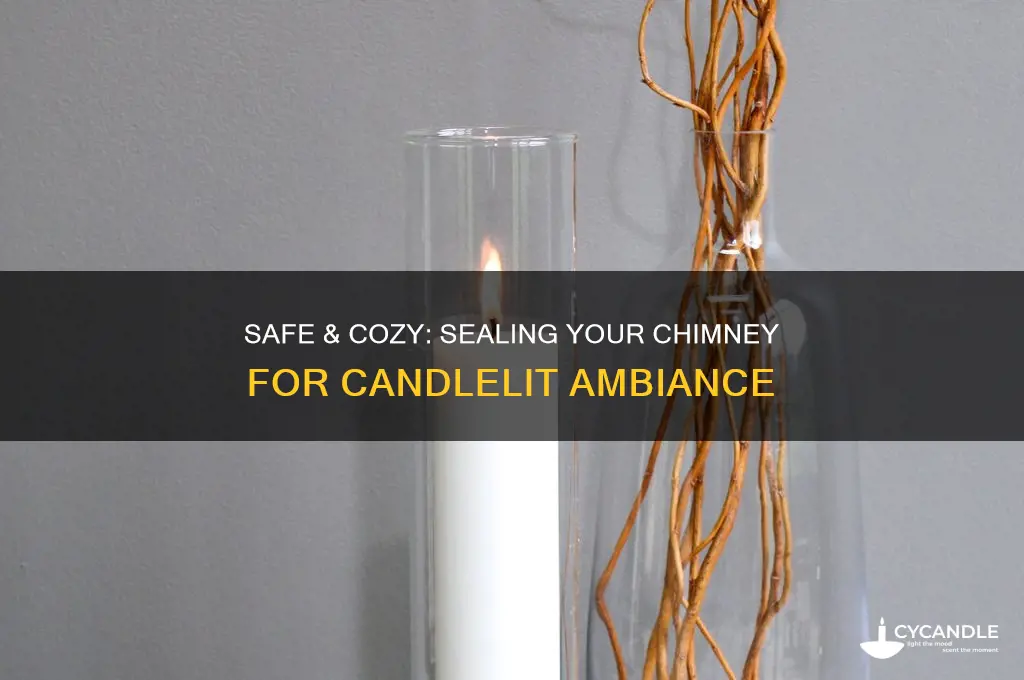how to seal chimney and put candles inside