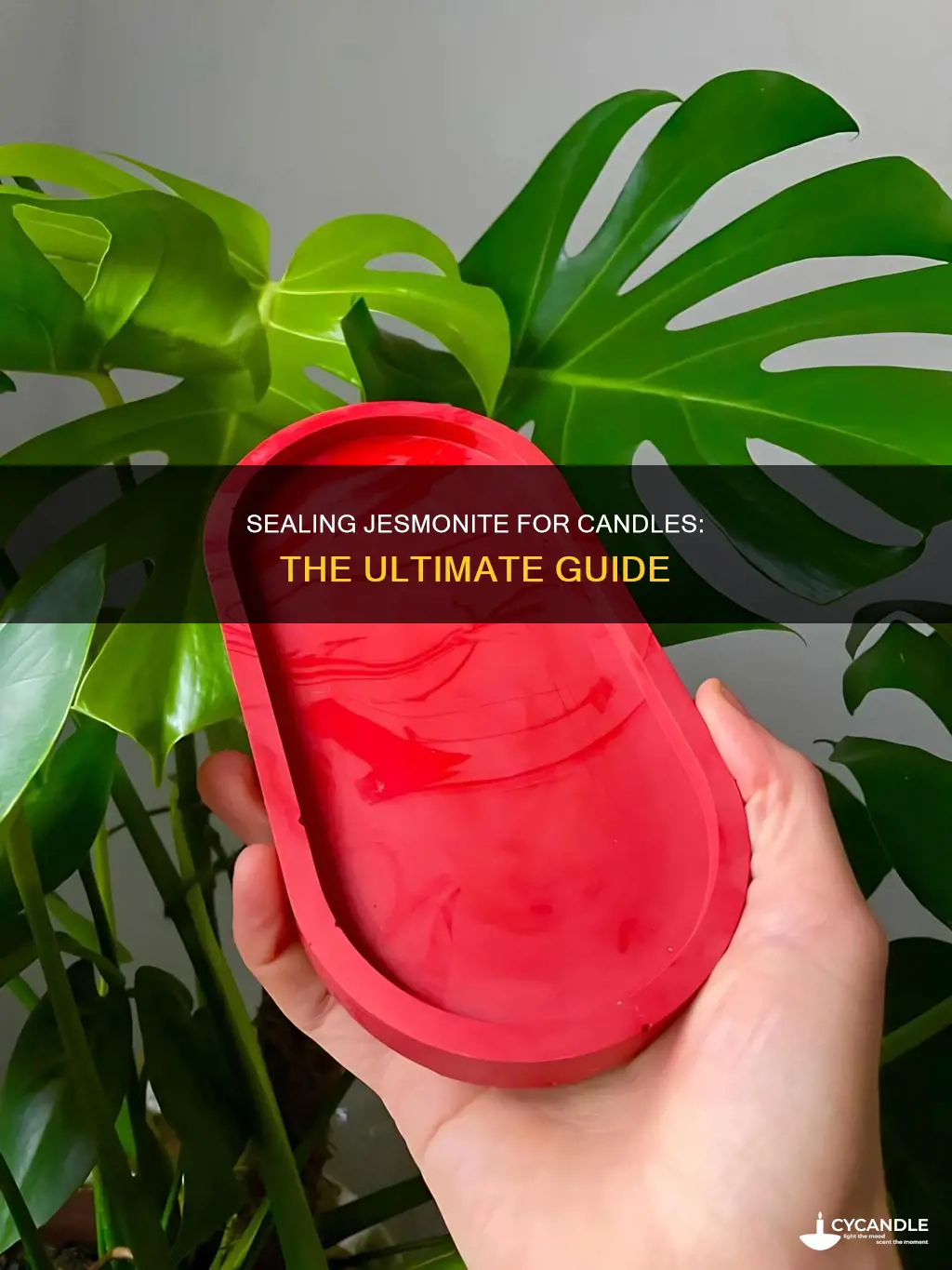 how to seal jesmonite for candles