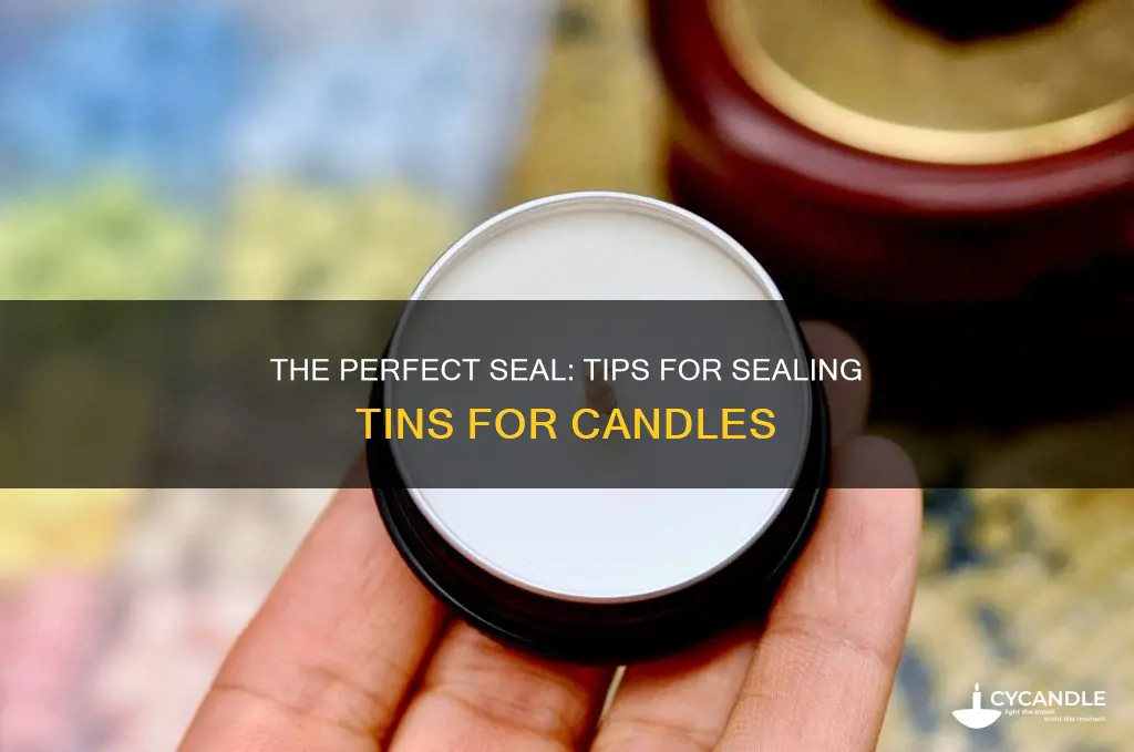 how to seal tins for candles