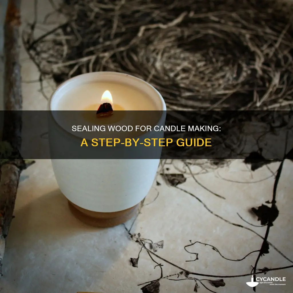 how to seal wood for candles