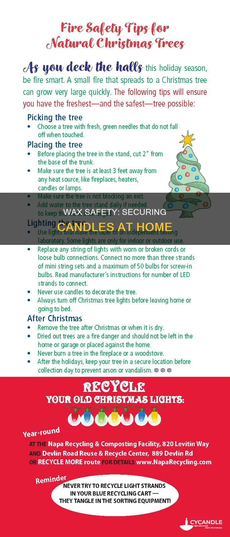 how to secure candles