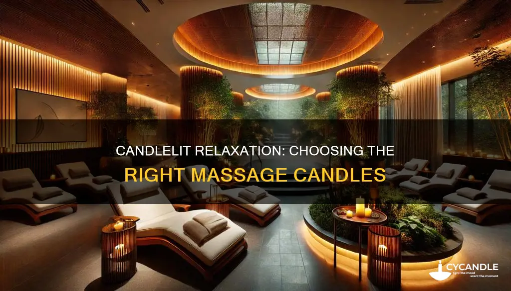 how to select and candles for massage and relaxation