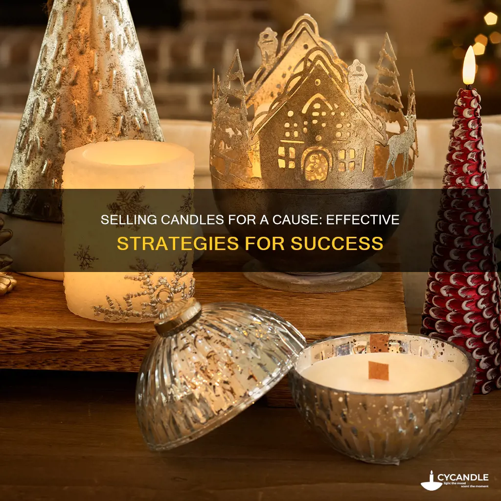 how to sell candles toward a good cause