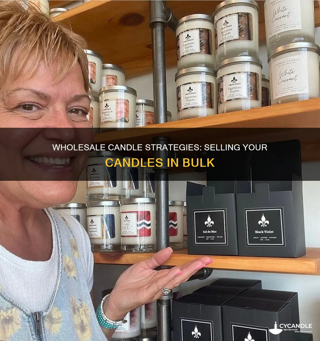 how to sell my candles wholesale