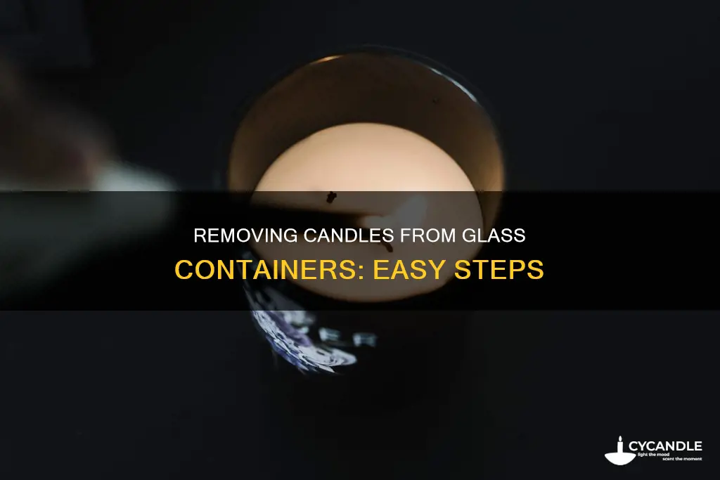 how to separate candle from glass