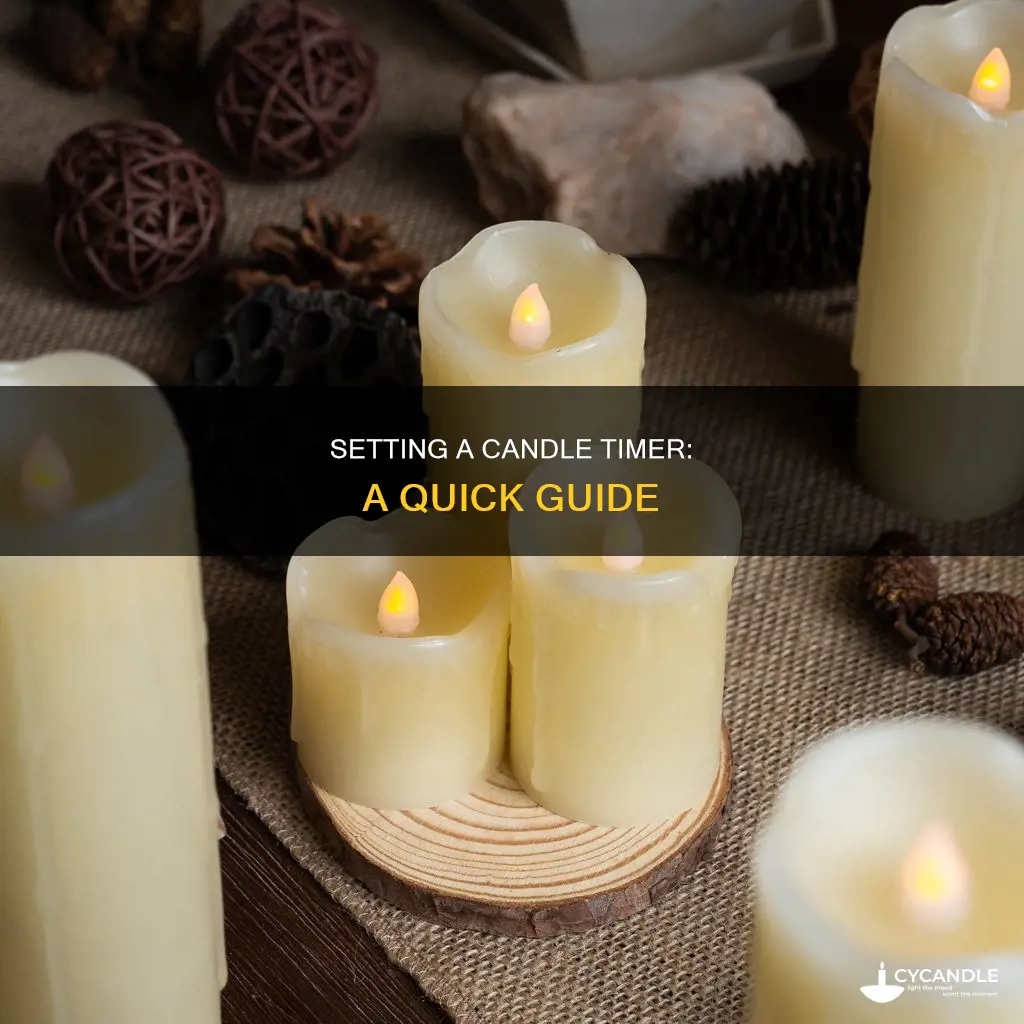 how to set a candle timer
